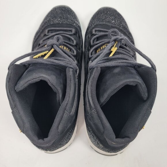 Air Jordan 11 Retro Premium HC Girl's Black Sneakers 852625-030 US Size 7.5Y - Picture 7 of 10